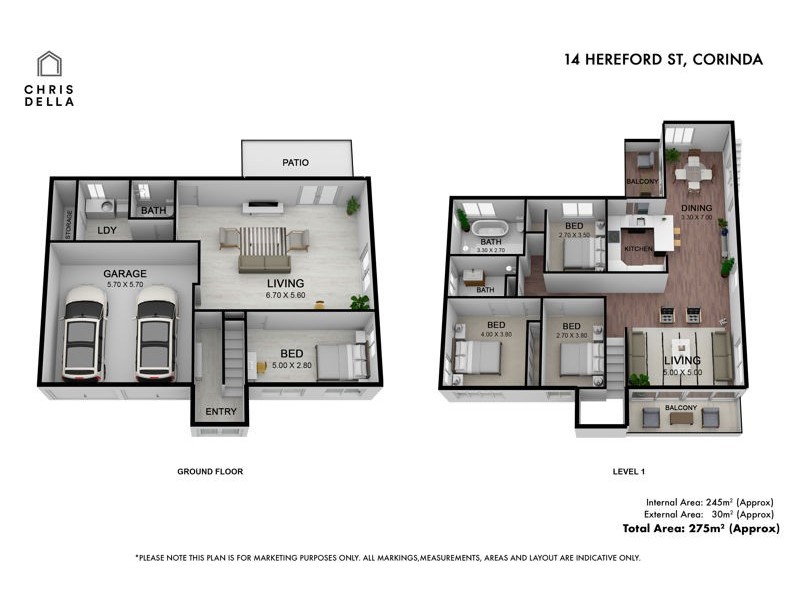 14 Hereford Street, Corinda QLD 4075 Floorplan