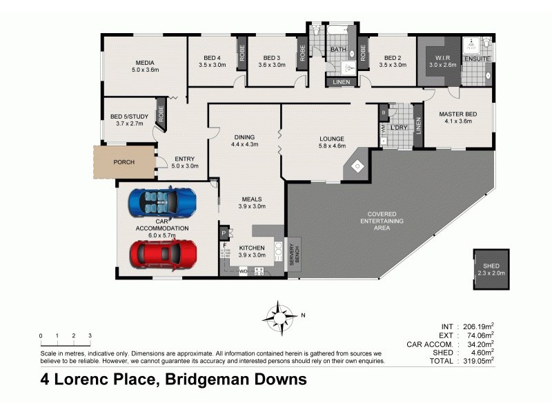 4 Lorenc Place, Bridgeman Downs QLD 4035 Floorplan