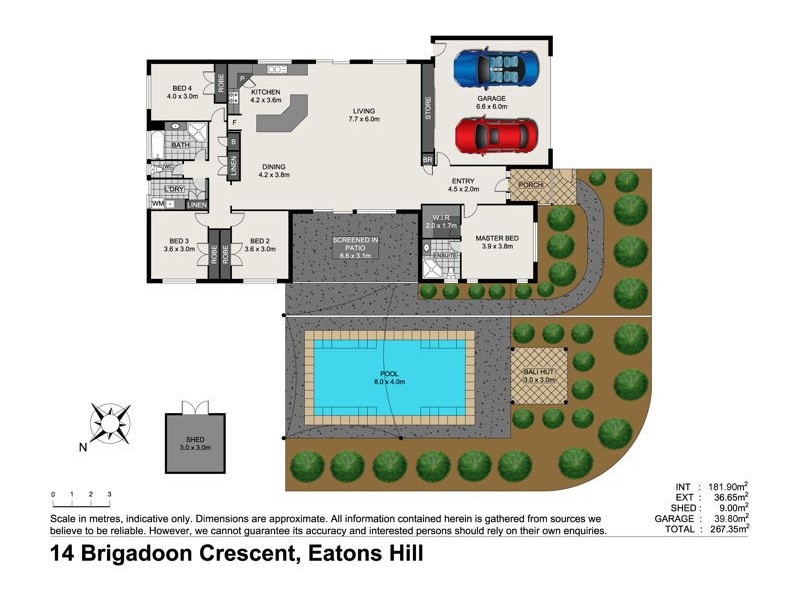 14 Brigadoon Cres, Eatons Hill QLD 4037 Floorplan