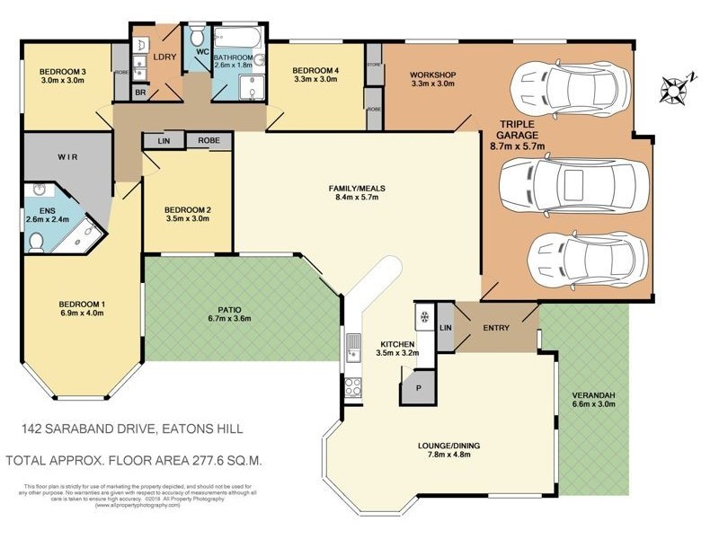 142 Saraband Drive, Eatons Hill QLD 4037 Floorplan
