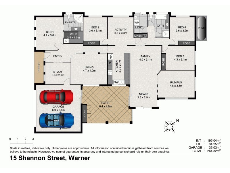 15 Shannon St, Warner QLD 4500 Floorplan