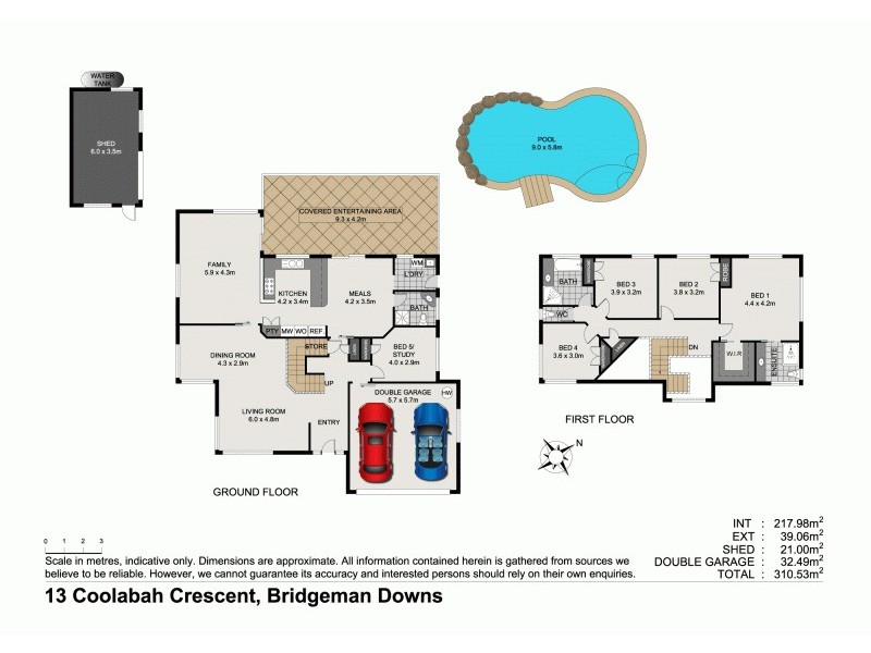 13 Coolabah Cres, Bridgeman Downs QLD 4035 Floorplan