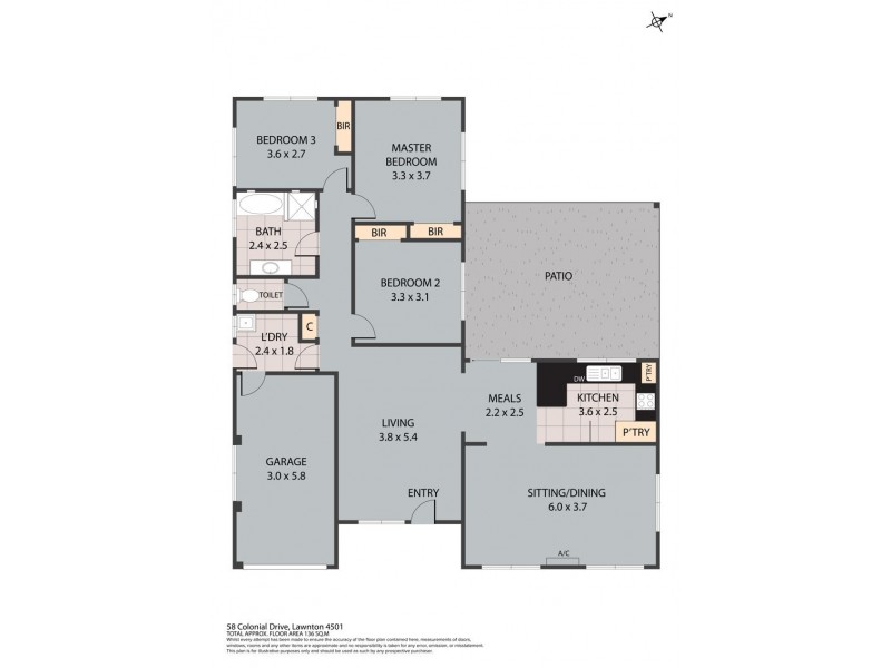 58 Colonial Drive, Lawnton QLD 4501 Floorplan