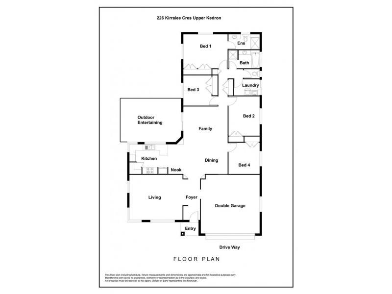 226 Kirralee Cres, Upper Kedron QLD 4055 Floorplan