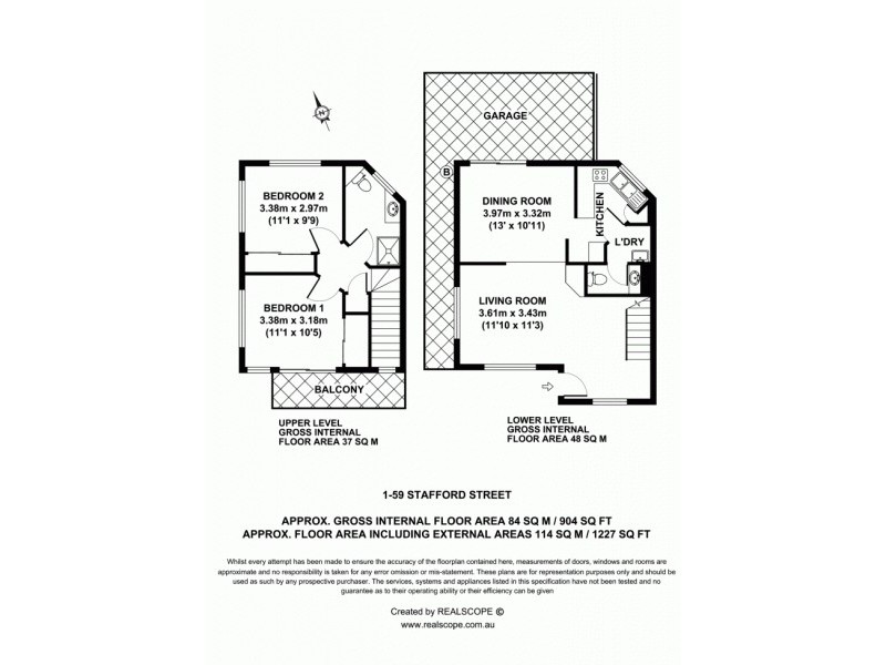 1/59 Stafford Street, East Brisbane QLD 4169 Floorplan