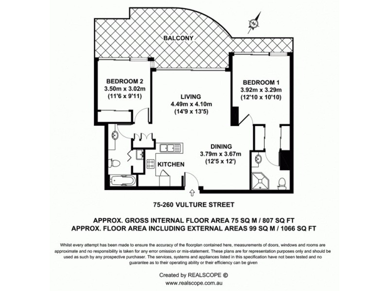 75/242-260 Vulture Street, South Brisbane QLD 4101 Floorplan