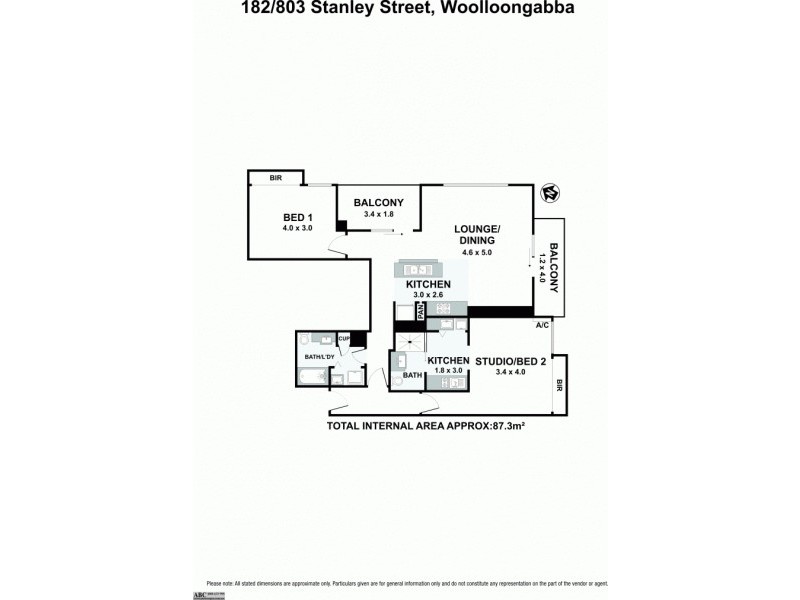 182/803 Stanley Street, Woolloongabba QLD 4102 Floorplan