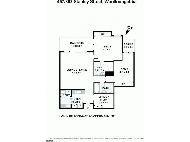 07/803 Stanley Street, Woolloongabba QLD 4102 Floorplan