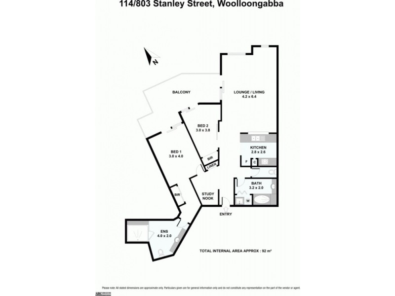 114/803 Stanley Street, Woolloongabba QLD 4102 Floorplan