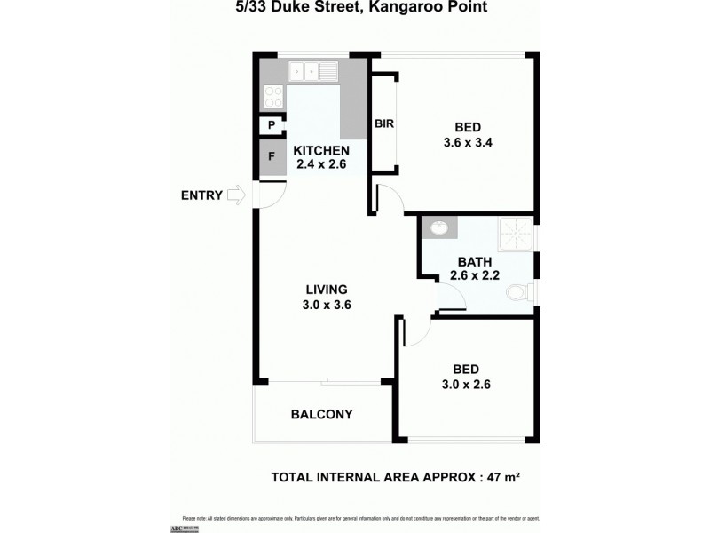 5/33 Duke Street, Kangaroo Point QLD 4169 Floorplan