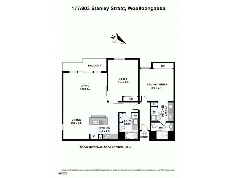 177/803 Stanley Street, Woolloongabba QLD 4102 Floorplan
