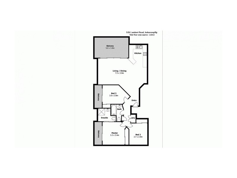 5/26 Lambert Rd, Indooroopilly QLD 4068 Floorplan