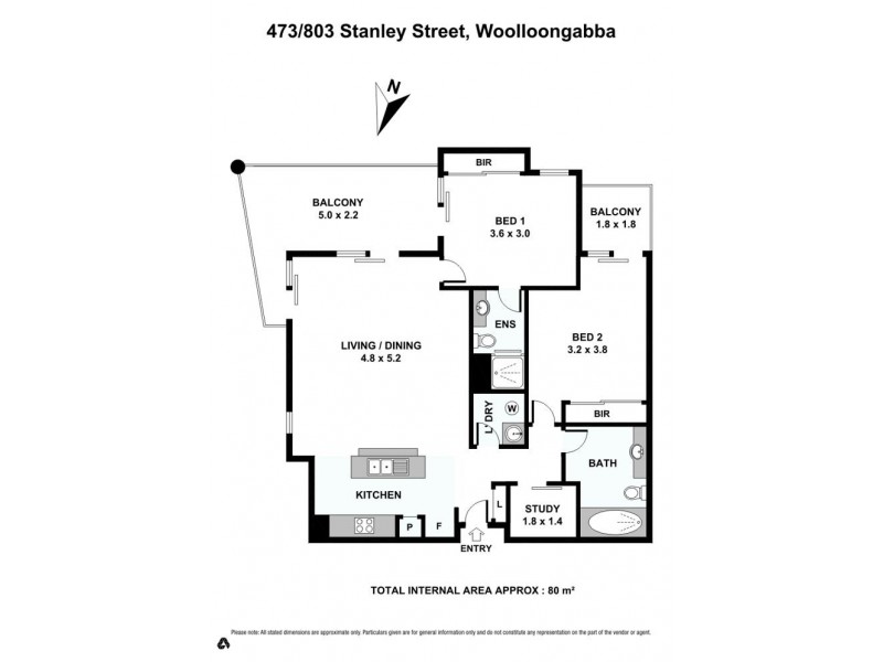 803 Stanley Street, Woolloongabba QLD 4102 Floorplan