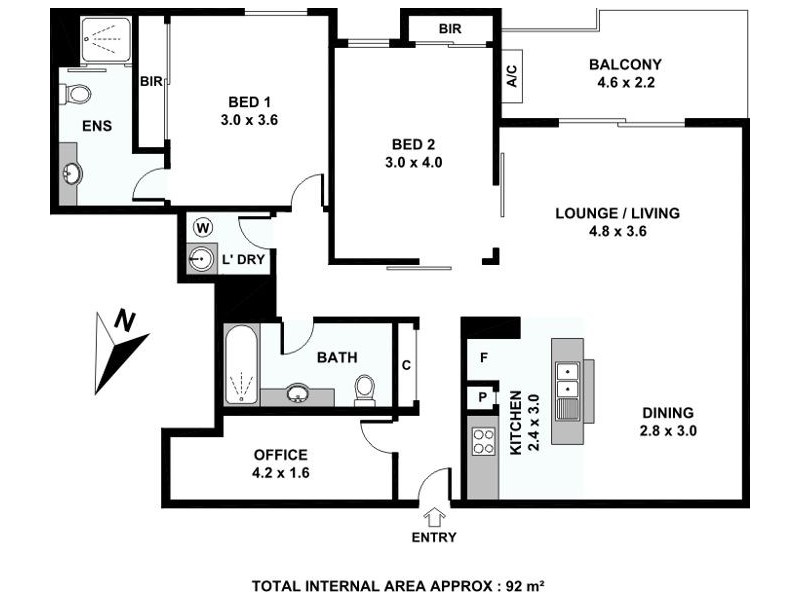101/803 Stanley Street, Woolloongabba QLD 4102 Floorplan