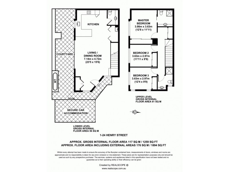 1/24 Henry Street, Woolloongabba QLD 4102 Floorplan