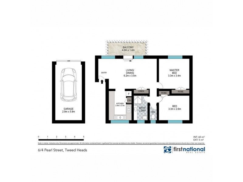 6/4 Pearl Street, Tweed Heads NSW 2485 Floorplan