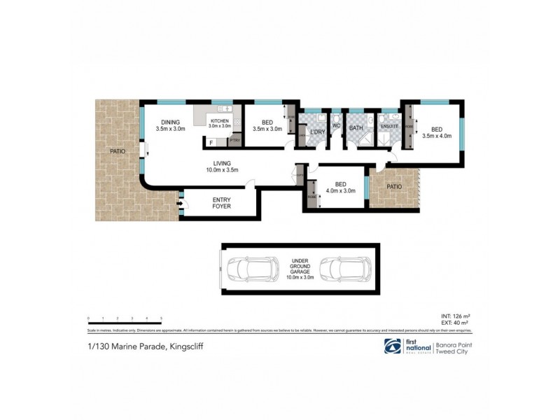 1/130 Marine Parade, Kingscliff NSW 2487 Floorplan