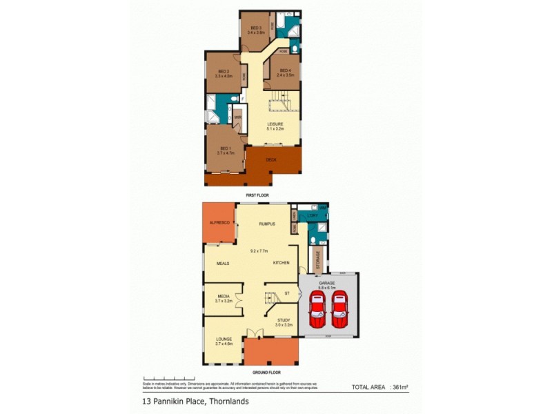 13 Pannikin Place, Thornlands QLD 4164 Floorplan