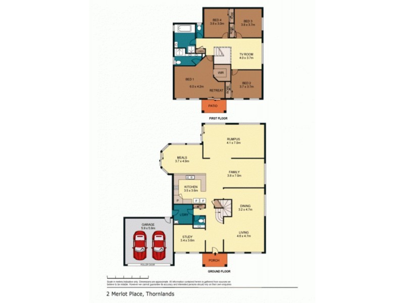 2 Merlot Pl, Thornlands QLD 4164 Floorplan