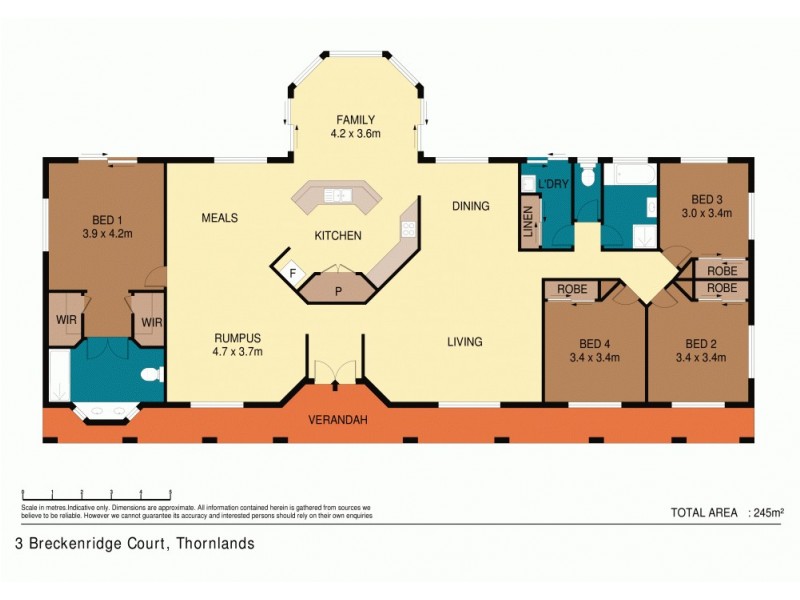 3 Breckenridge Court, Thornlands QLD 4164 Floorplan