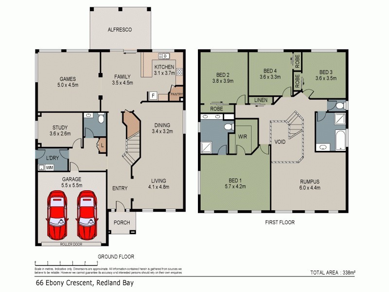 66 Ebony Crescent, Redland Bay QLD 4165 Floorplan
