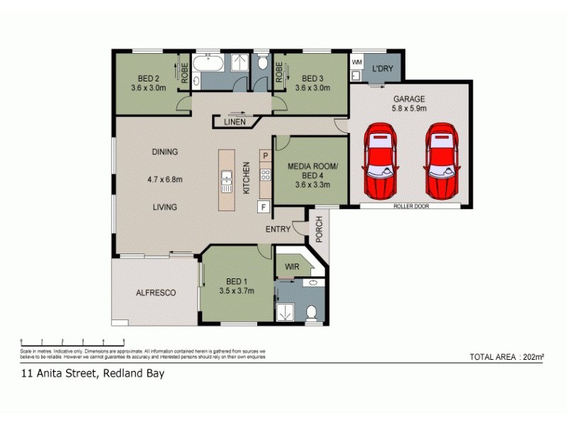 2/11 Anita St, Redland Bay QLD 4165 Floorplan