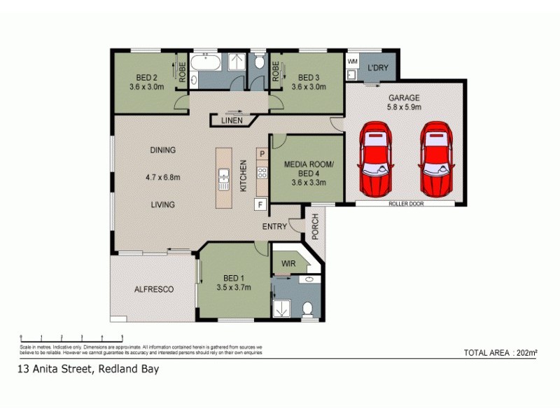 2/13 Anita Street, Redland Bay QLD 4165 Floorplan
