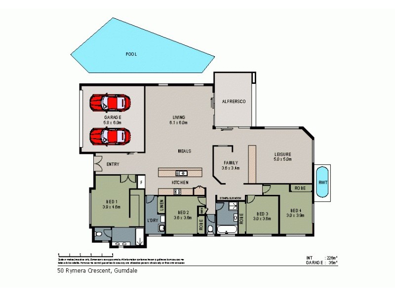 50 Rymera Crescent, Gumdale QLD 4154 Floorplan