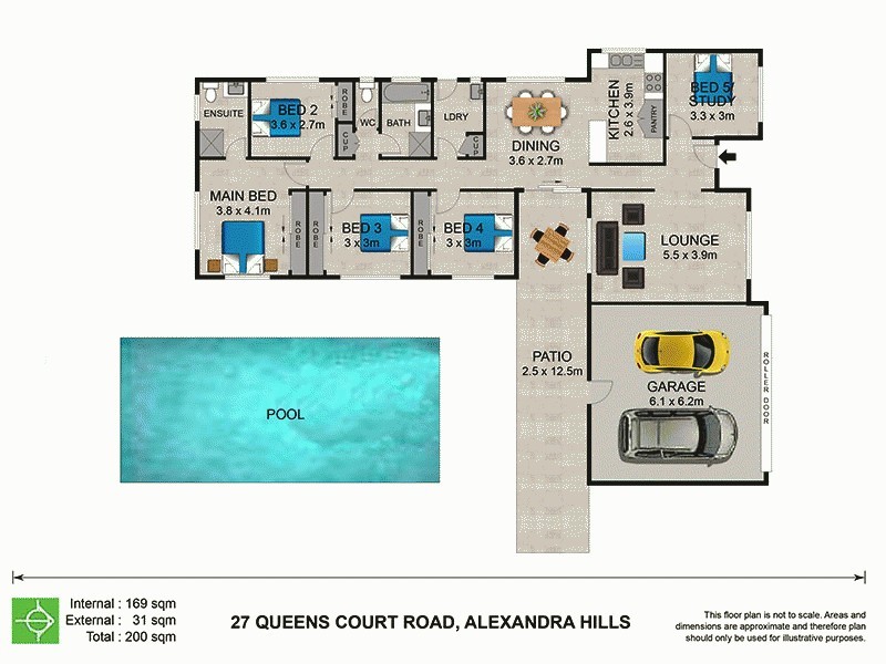 27 Queens Court Rd, Alexandra Hills QLD 4161 Floorplan