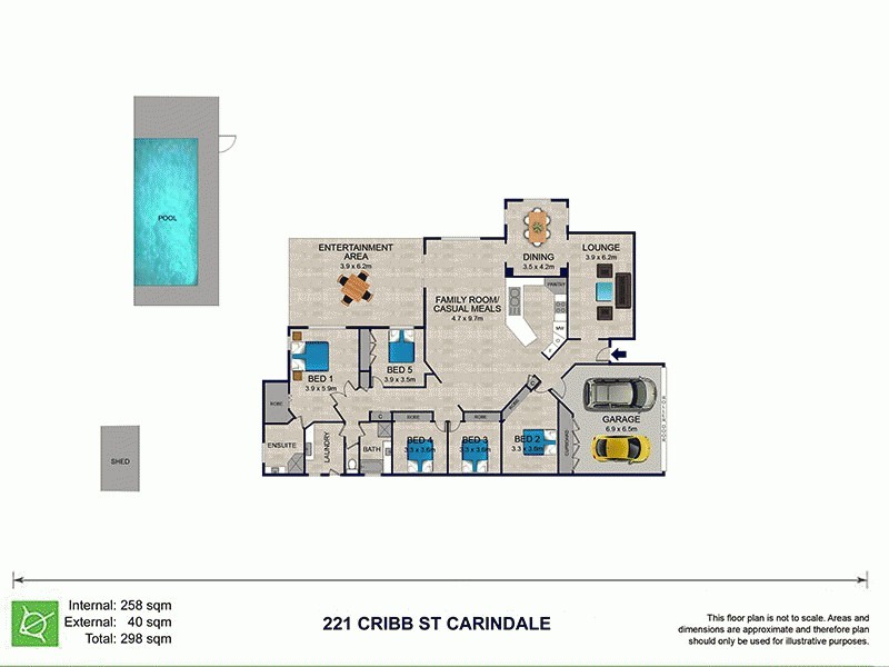 221 Cribb Road, Carindale QLD 4152 Floorplan