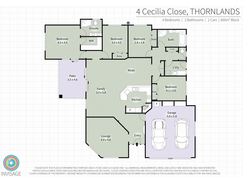 4 Cecilia Close, Thornlands QLD 4164 Floorplan
