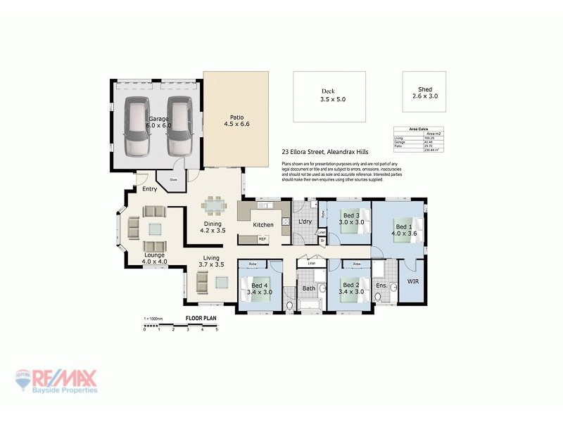 23 Ellora Street, Alexandra Hills QLD 4161 Floorplan