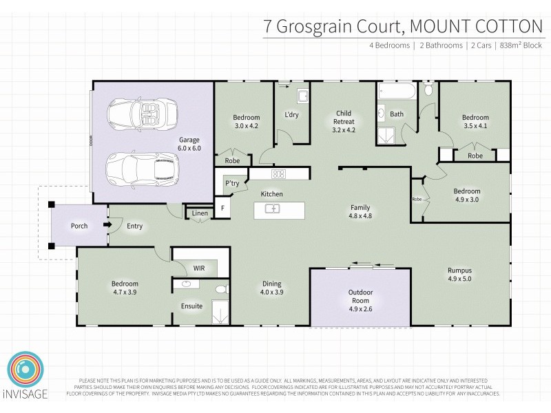 7 Grosgrain Court, Mount Cotton QLD 4165 Floorplan