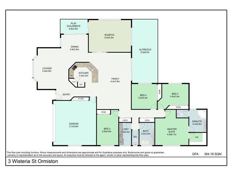 3 Wisteria Street, Ormiston QLD 4160 Floorplan