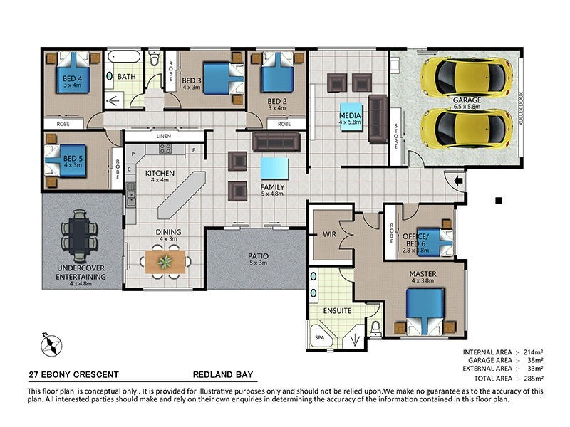 27 Ebony Cres, Redland Bay QLD 4165 Floorplan