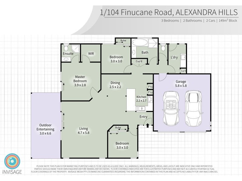 1/104 Finucane Road, Alexandra Hills QLD 4161 Floorplan