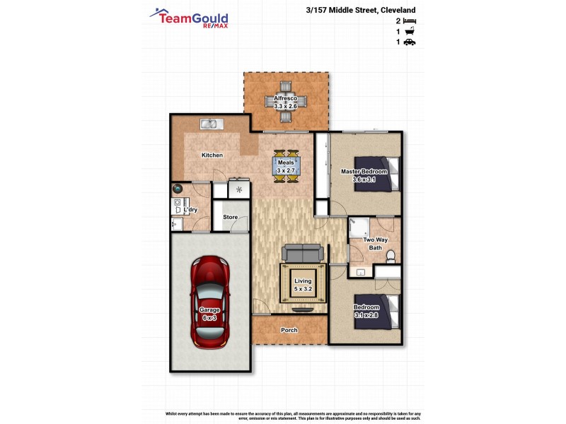 3/157 Middle Street, Cleveland QLD 4163 Floorplan