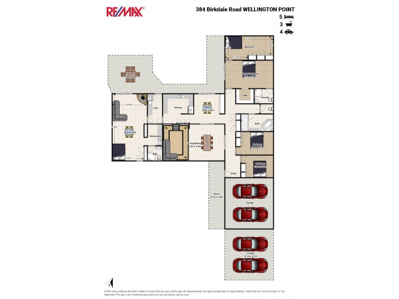 384 Birkdale road, Wellington Point QLD 4160 Floorplan