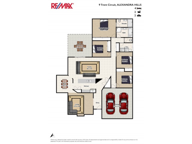 9 Trent Circuit, Alexandra Hills QLD 4161 Floorplan