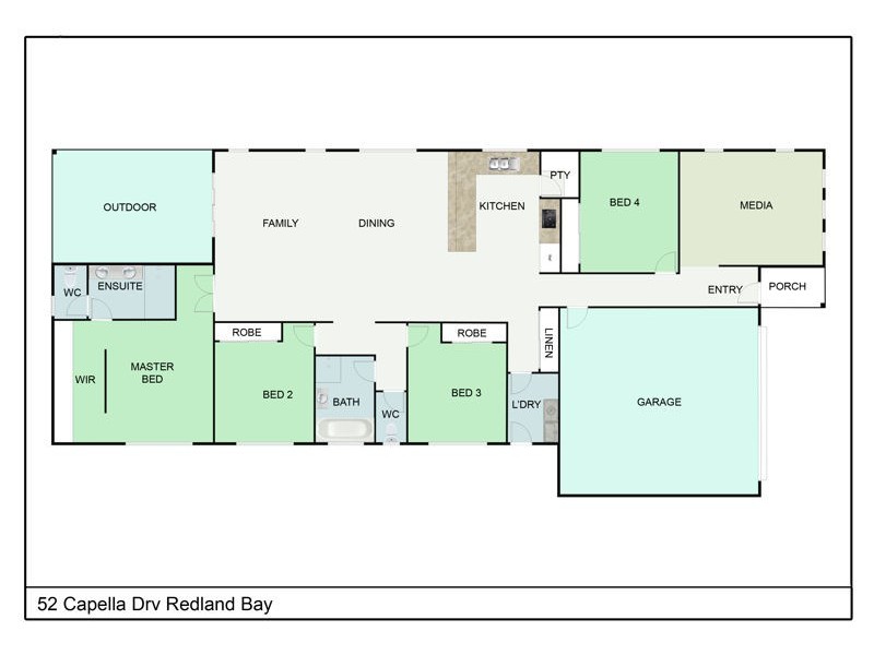 52 Capella Drive, Redland Bay QLD 4165 Floorplan