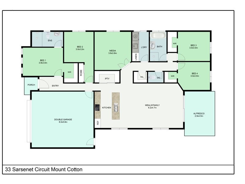33 Sarsenet Circuit, Mount Cotton QLD 4165 Floorplan