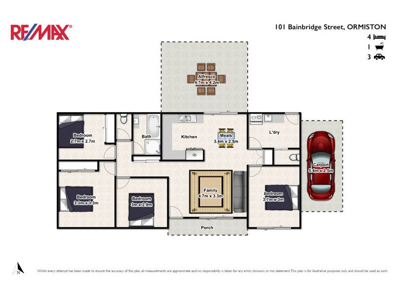 101 Bainbridge Street, Ormiston QLD 4160 Floorplan