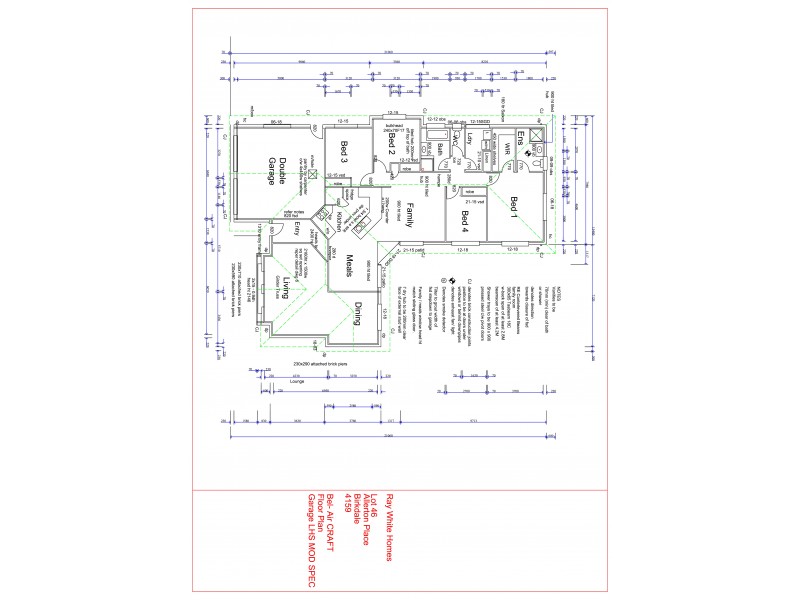 7 Allerton Place, Birkdale QLD 4159 Floorplan