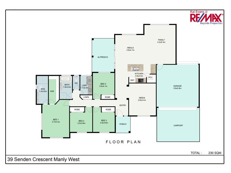 39 Senden Crescent, Manly West QLD 4179 Floorplan