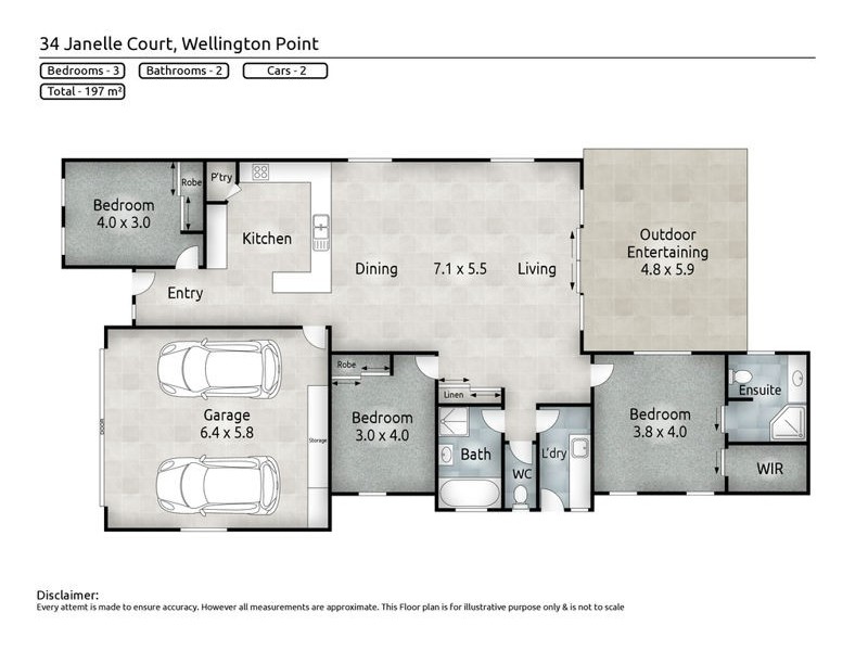 34 Janelle Court, Wellington Point QLD 4160 Floorplan
