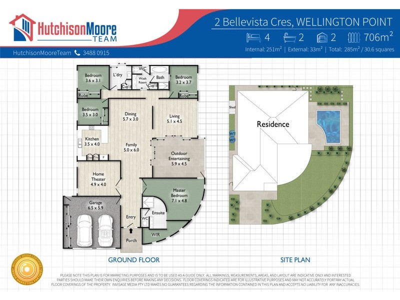 2 Bellevista Crescent, Wellington Point QLD 4160 Floorplan