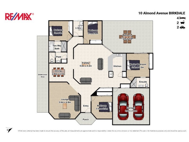10 Almond Avenue, Birkdale QLD 4159 Floorplan