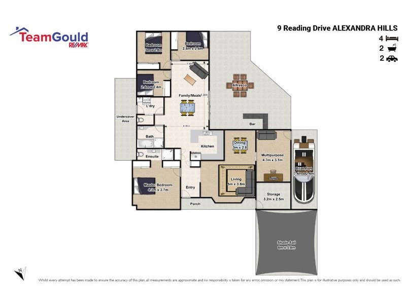 9 Reading Drive, Alexandra Hills QLD 4161 Floorplan