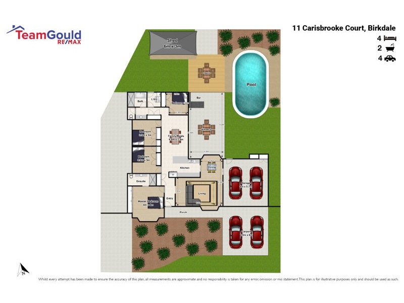 11 Carisbrooke Court, Birkdale QLD 4159 Floorplan
