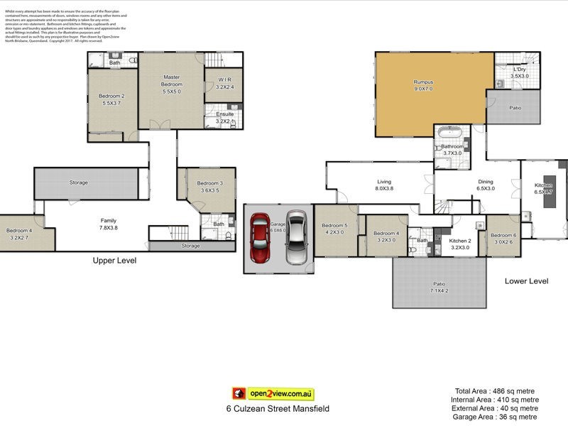 6A CULZEAN STREET, Mansfield QLD 4122 Floorplan